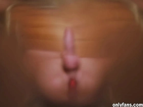Cock gets hard and explodes from anal prostate stimulation