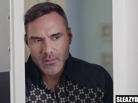 Step dad and step son comparing cocks & fucking